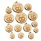 Pretzel Text with Image Flavor Scent Mini Wood Shape Charms Jewelry DIY Craft